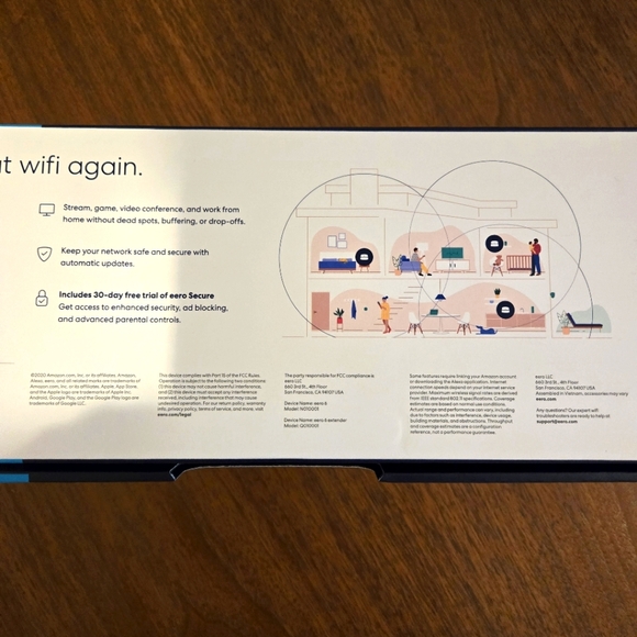 eero 6 Dual Bands Mesh WiFi System, 5000 Sq. Ft., Up To 500 Mbps - Picture 7 of 10